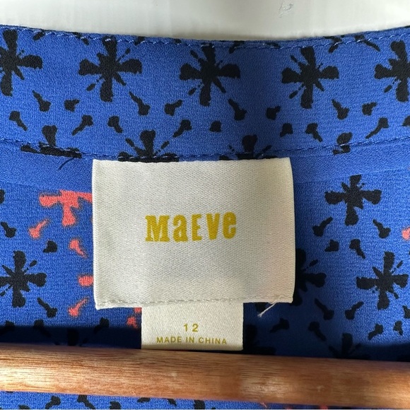 Maeve Anthropologie Eva Wrap Blouse Size 12 - Picture 4 of 11